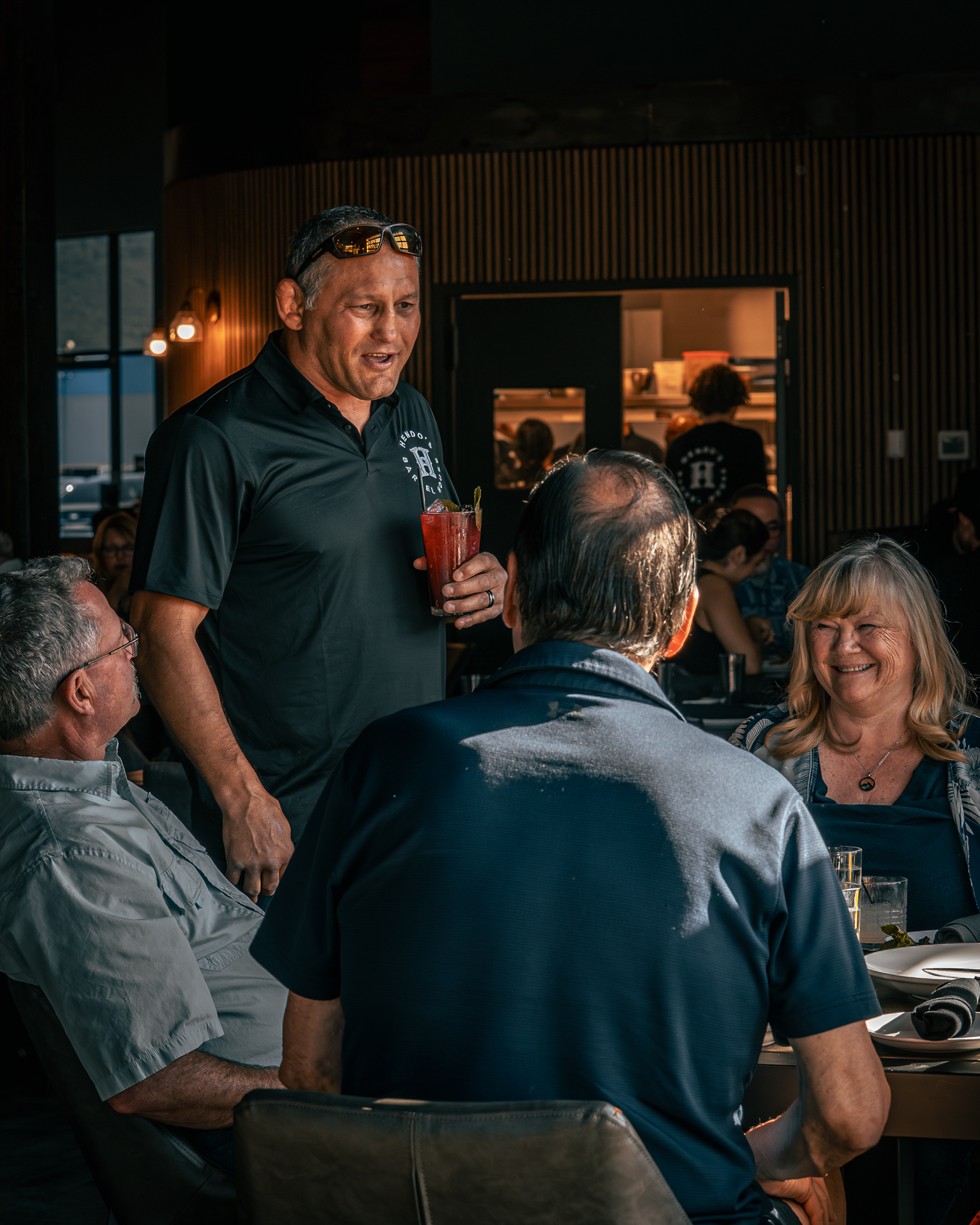 Pork belly burnt ends at Hendo's Barrel House — food photography for restaurant marketing
