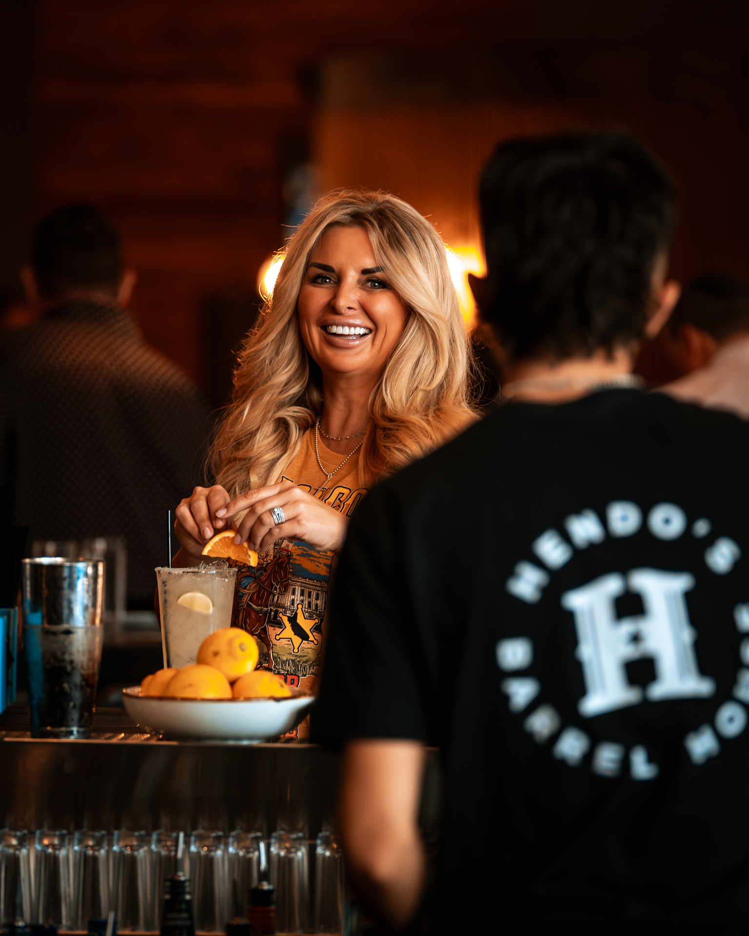 Craft cocktail photography for Hendo's Barrel House social media marketing