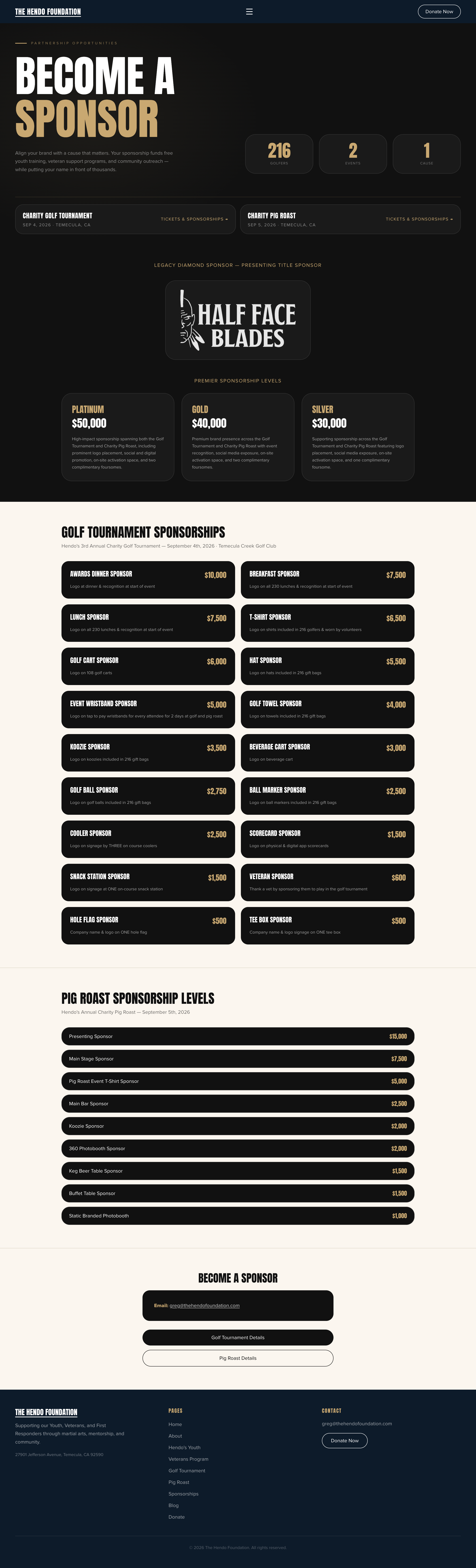 ReClaim website inner page design — local SEO optimized for Temecula nonprofit